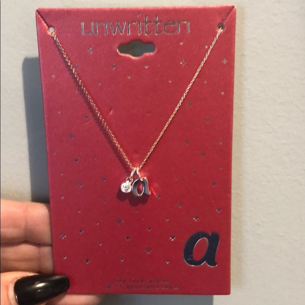 Letter “a” necklace